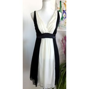 CHARLOTTE RUSSE Cocktail Dress Black & Cream